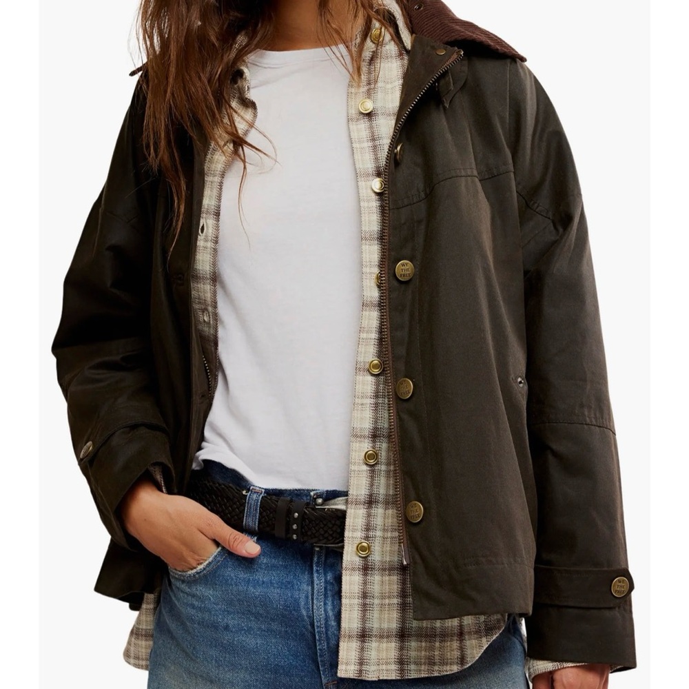We The Free Brown Women’s Waxed Cori Barn Jacket